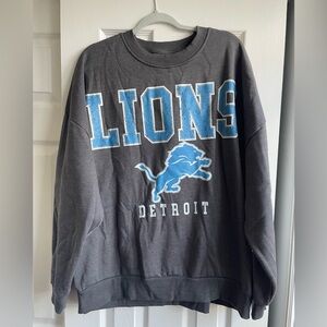 Oversized Detroit Lions NFL Crewneck sweatshirt
